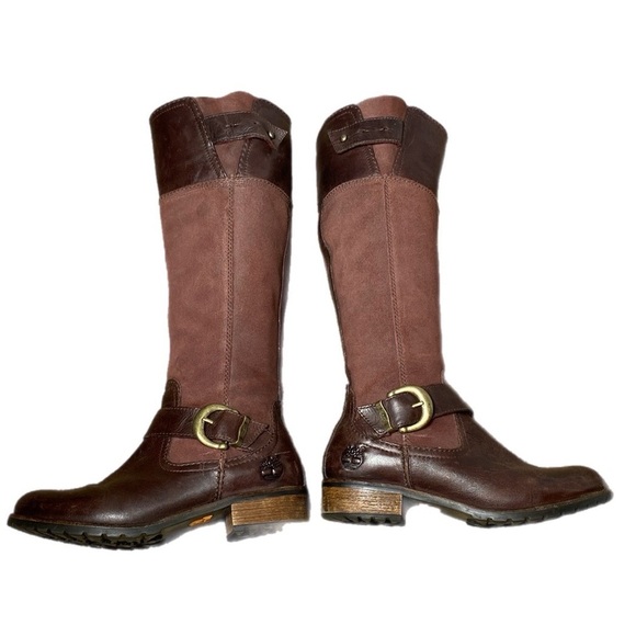 Timberland Earthkeepers Bethel Tall Zip Leather and Suede Knee-High Boots size 6 - Picture 4 of 14